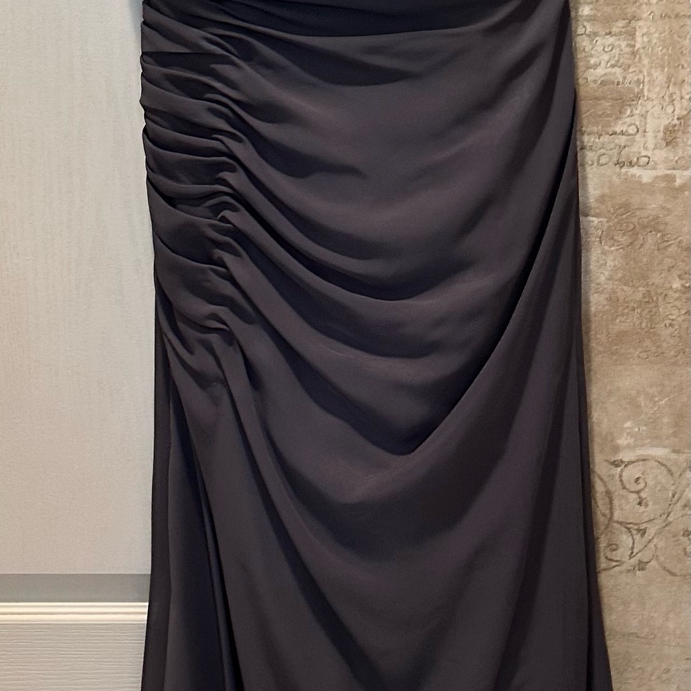 Elegant grey formal gown